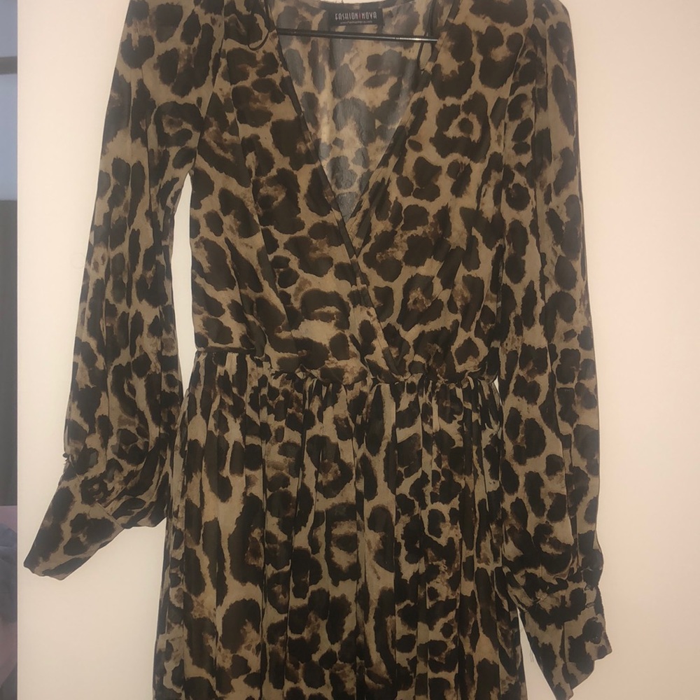 Long cheetah maxi dress